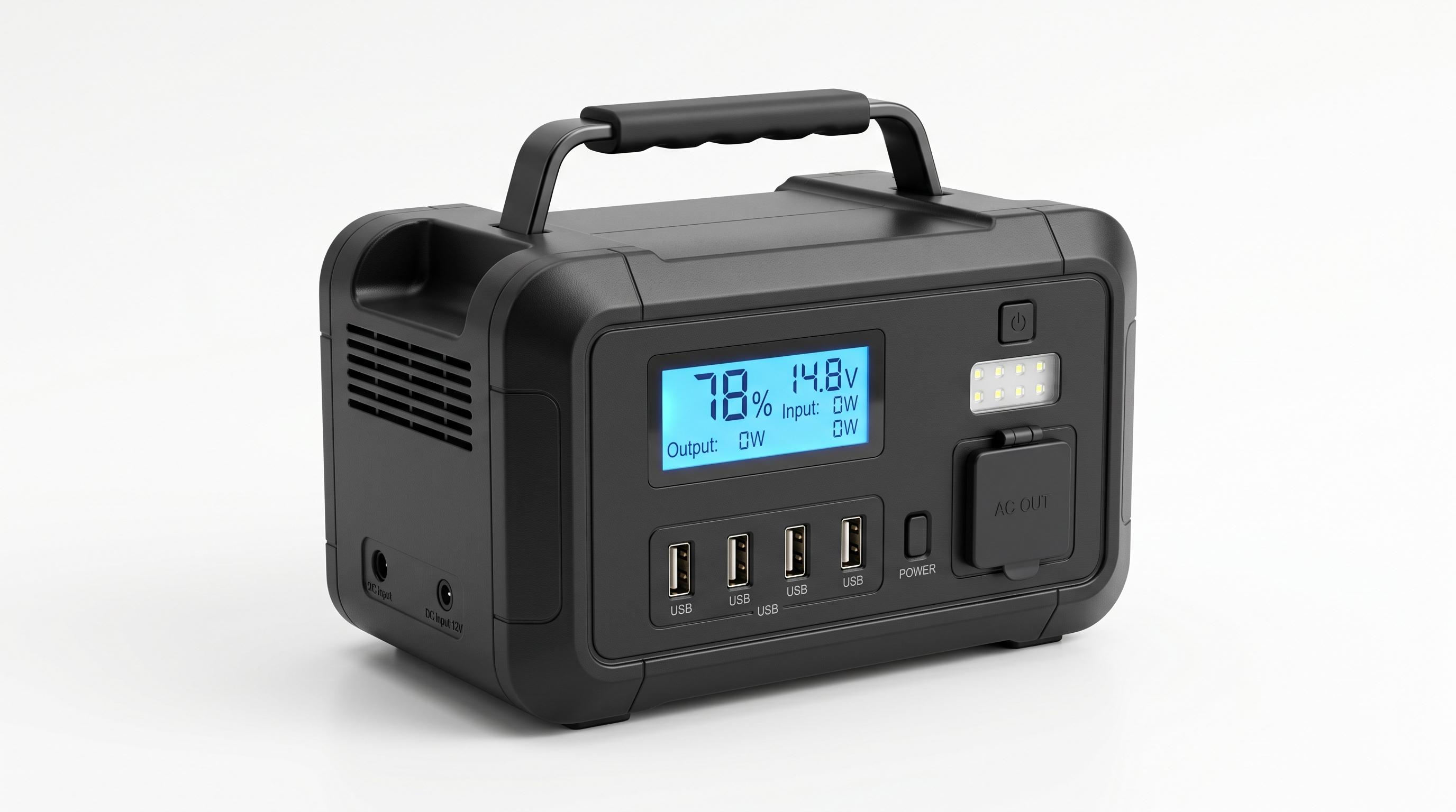 Portable power station with LCD display, USB ports and AC outlet — Kampala delivery